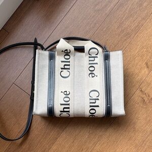 Chloe woody tote bag small